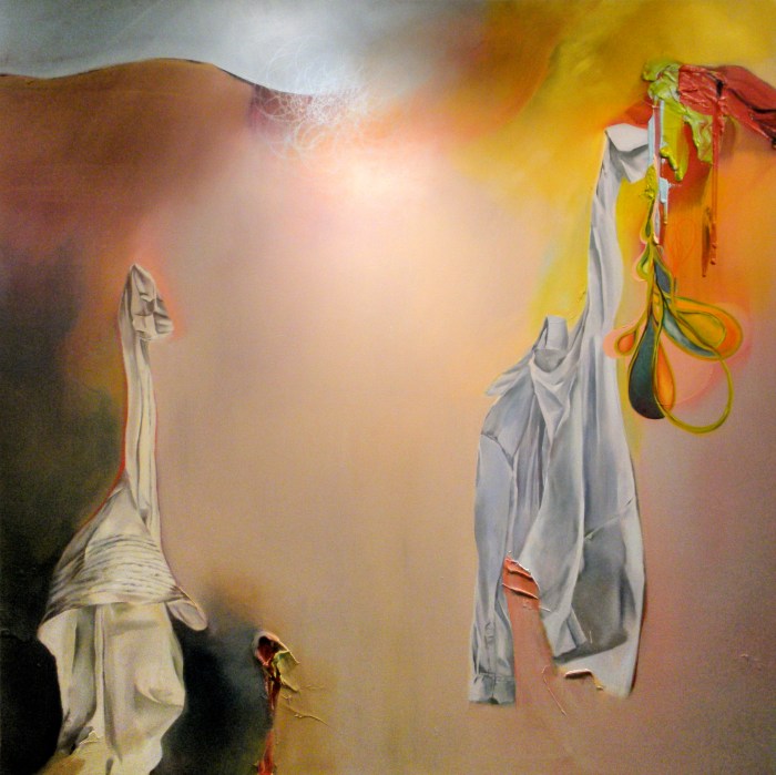 Traipsing across the corpus callosum oil on canvas