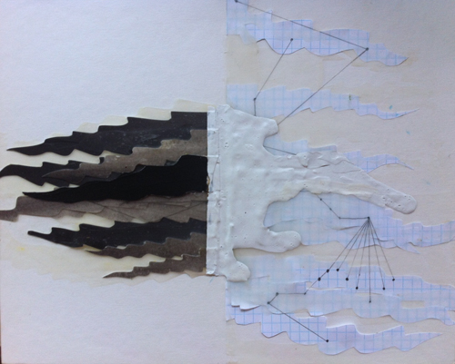 Possible Universe 1 gouache, pencil, acrylic on paper